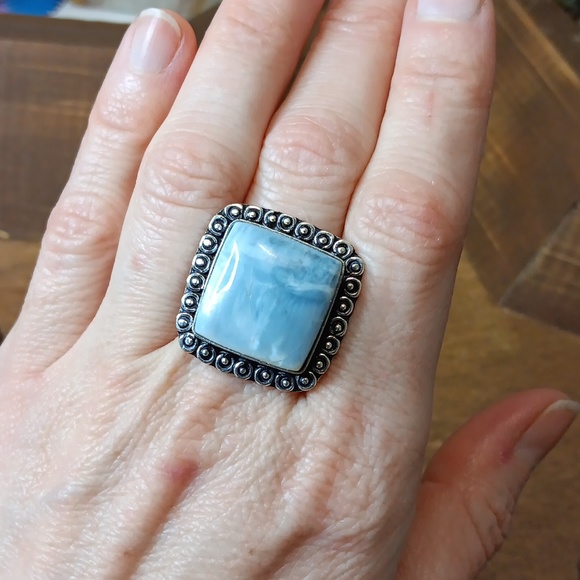 Owyhee OPAL gemstone ring, sz 9 - Picture 3 of 5